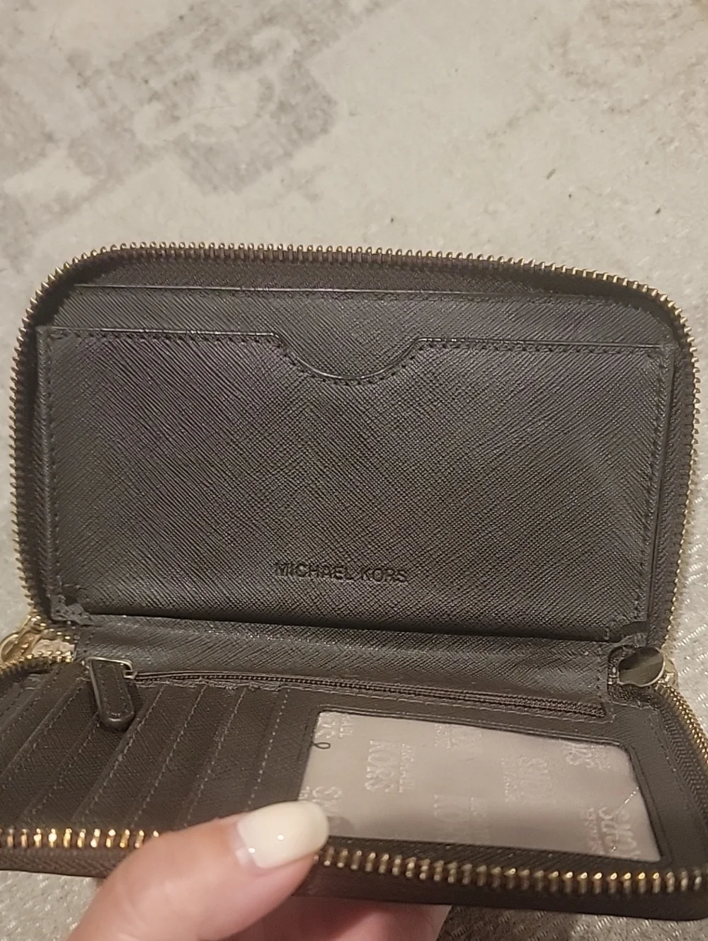 Michael Kors Jet Set Python Leather Wallet With Removable Wrist Strap
